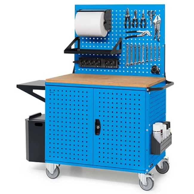 Vendita online Carrello Clever 1030 Large mm.1024x615x1540H - Blu RAL5012